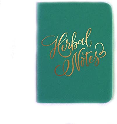 Antiquaria Herbal Notes Pocket Jotter Blank Notebook, 4.25" x 5.5"