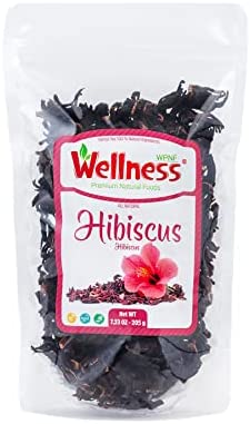 Delicious Dried Hibiscus Flowers for Tea and Drink - 0.45 lb (205 g) of 100% Raw Loose Leaf Hibiscus Tea, Flor de Jamaica Herbal Tea, Natural Whole Flowers, Cut & Sifted Herb