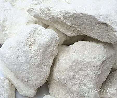 Edible clay, White dirt, WHITE edible Clay chunks (lump) natural for eating (food), 4 oz (113 g)