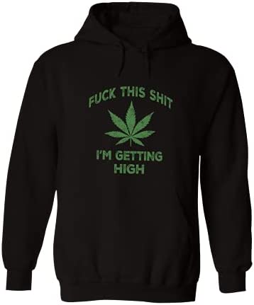 Weed Leaf, Hoodie Marijuana, Cannabis Hemp, Weed, Premium Unisex Pullover Hoodies, Design 2- Black, XX-Large